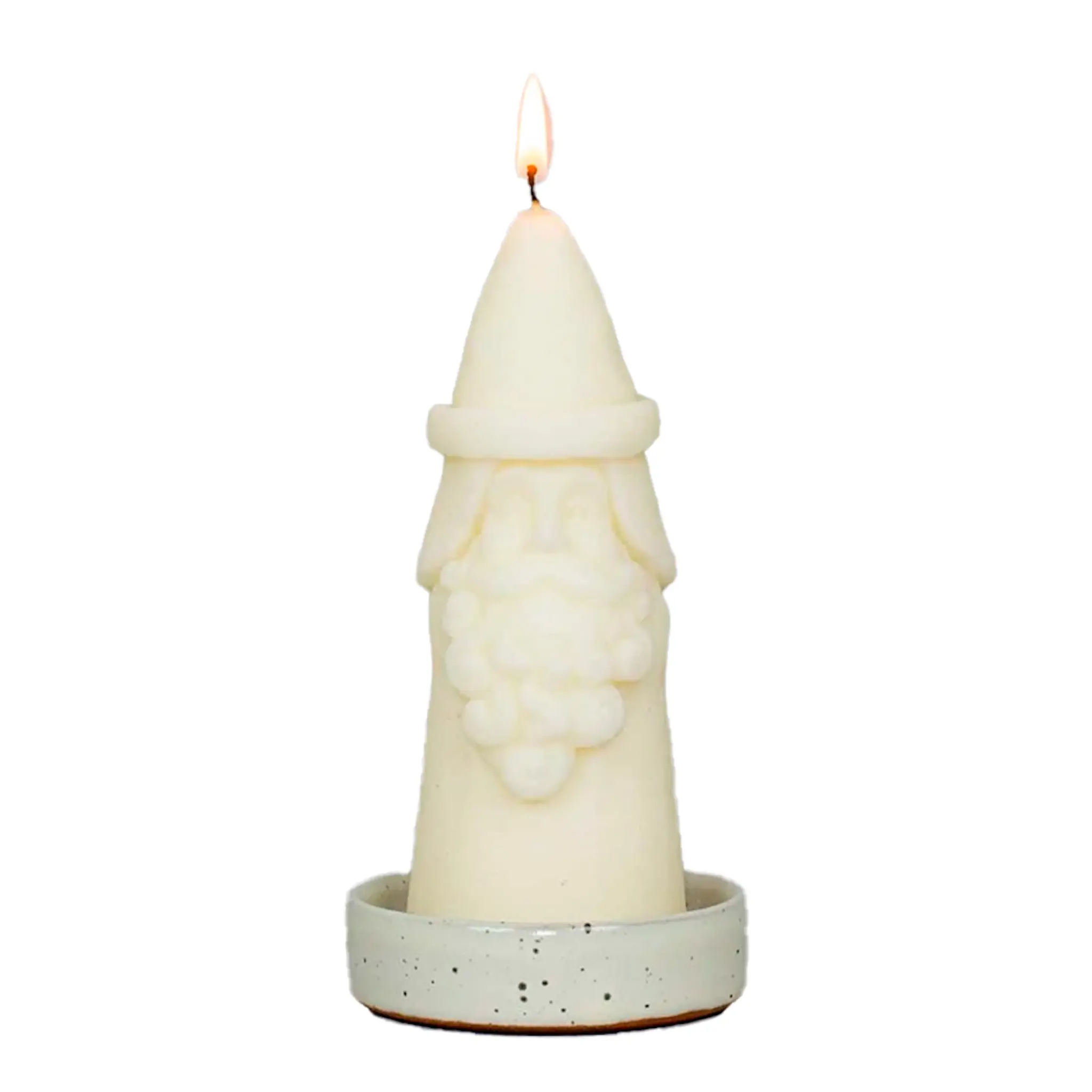 A World of Craft Santa Ljus 15 cm Vit