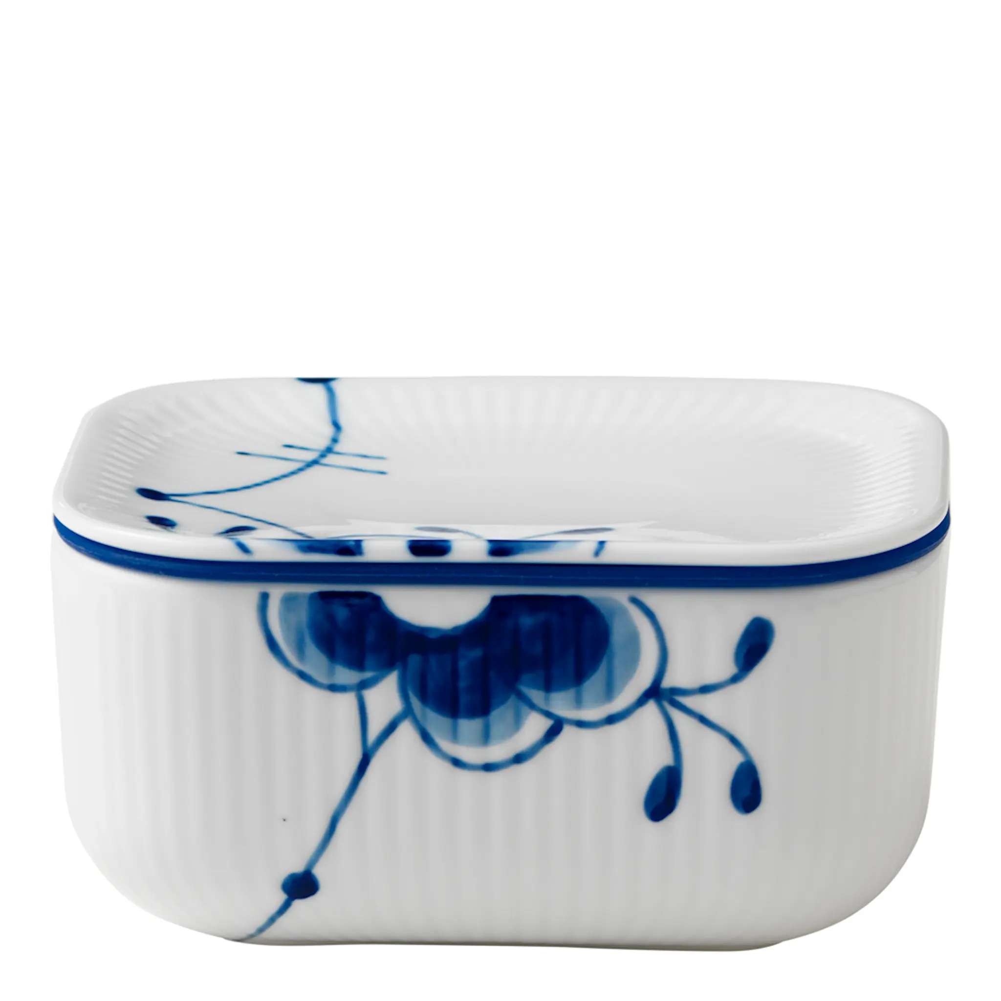 Royal Copenhagen Blue Fluted Mega Smörask med lock 42 cl