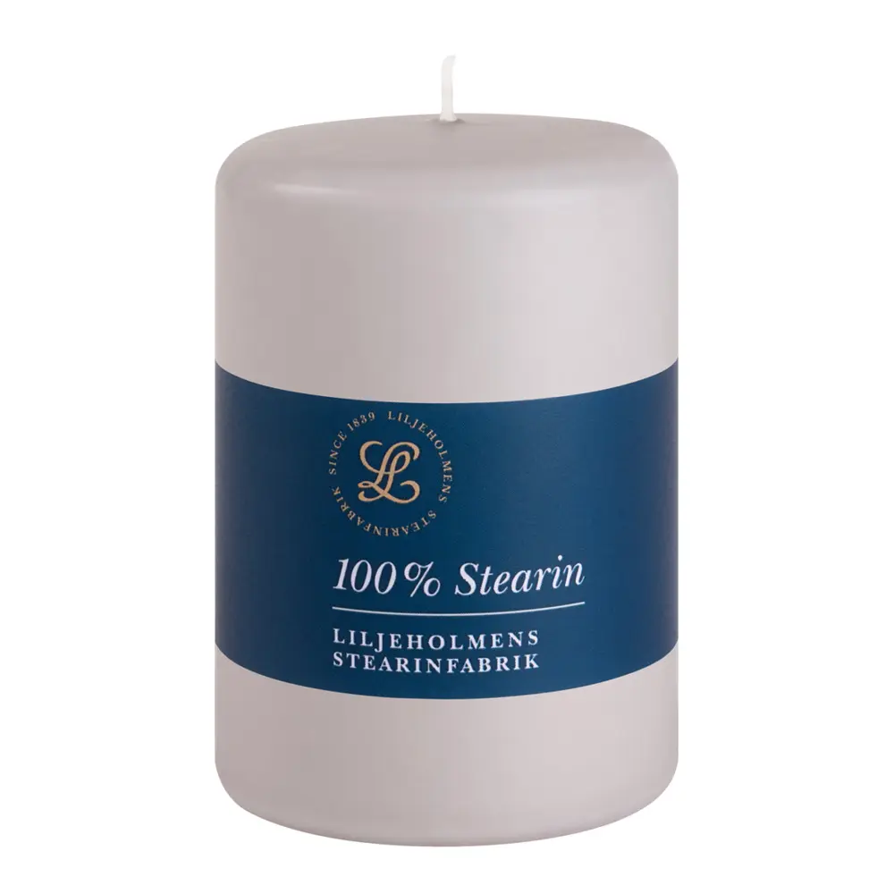 Pöytäkynttilä steariini 6,8x10 cm Harmaa