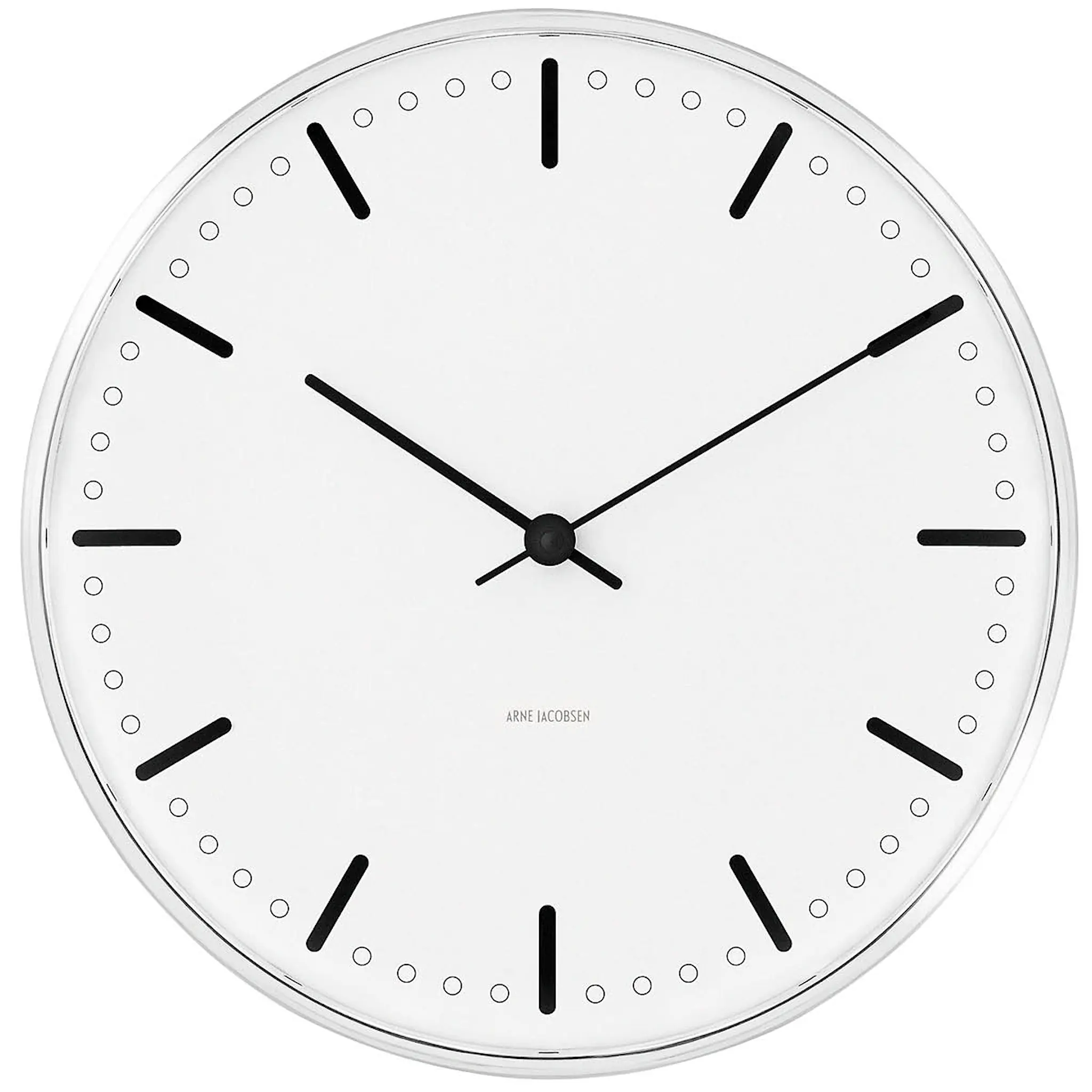 Arne Jacobsen City Hall Väggur 16,5 cm Vit