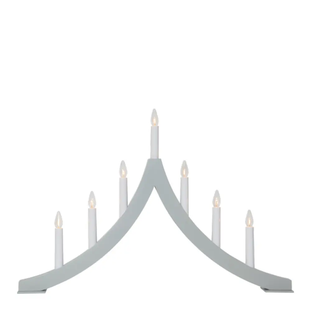 Pagod Sähkökynttelikkö 7 lamppua Harmaa