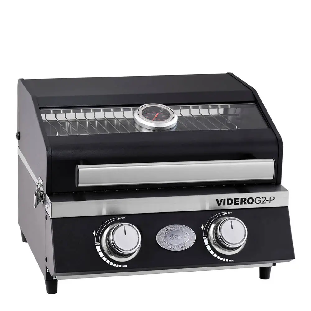 Videro gassgrill G2-P 4400W svart