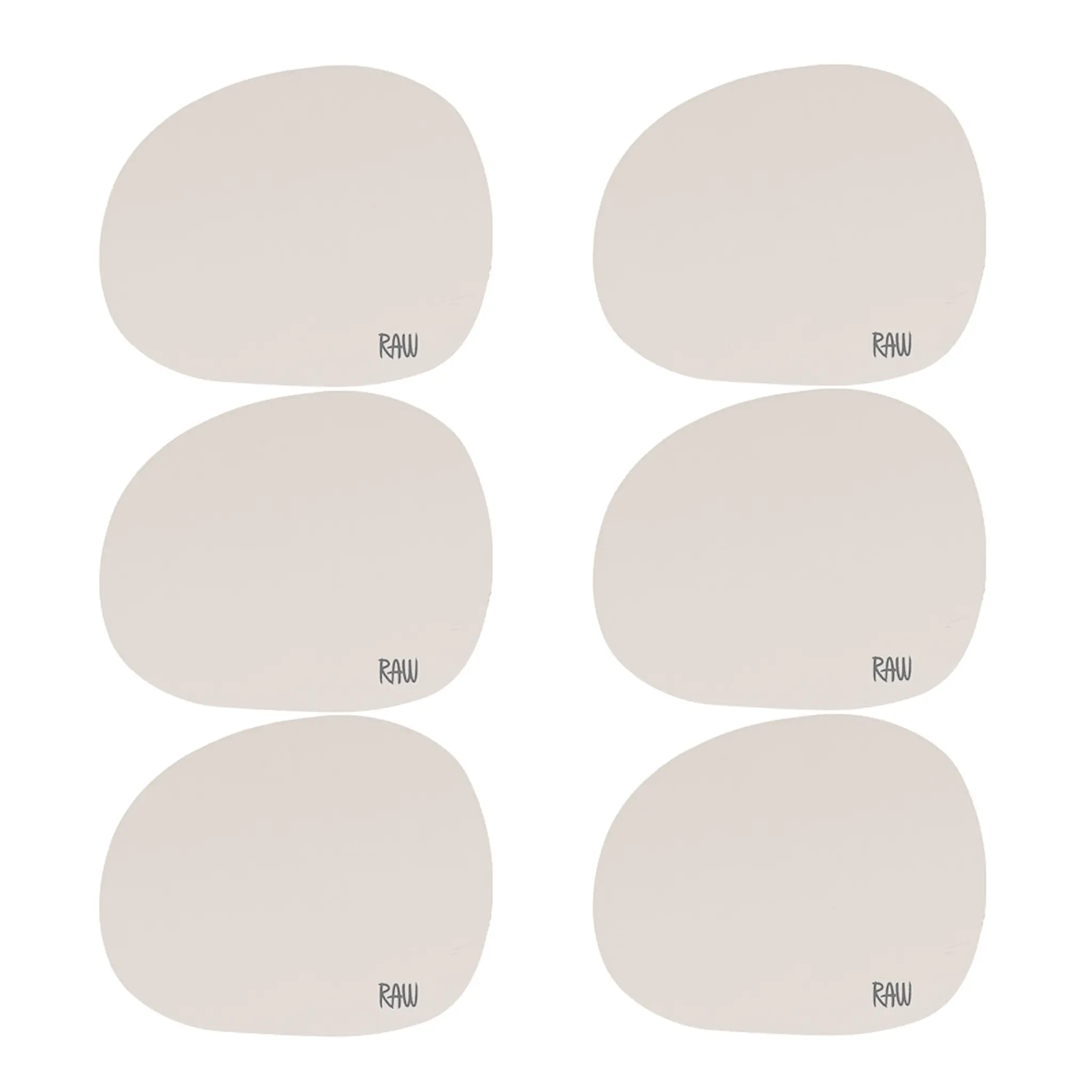 Aida RAW Organic glassbrikke 12x10 cm 6 stk spring sand