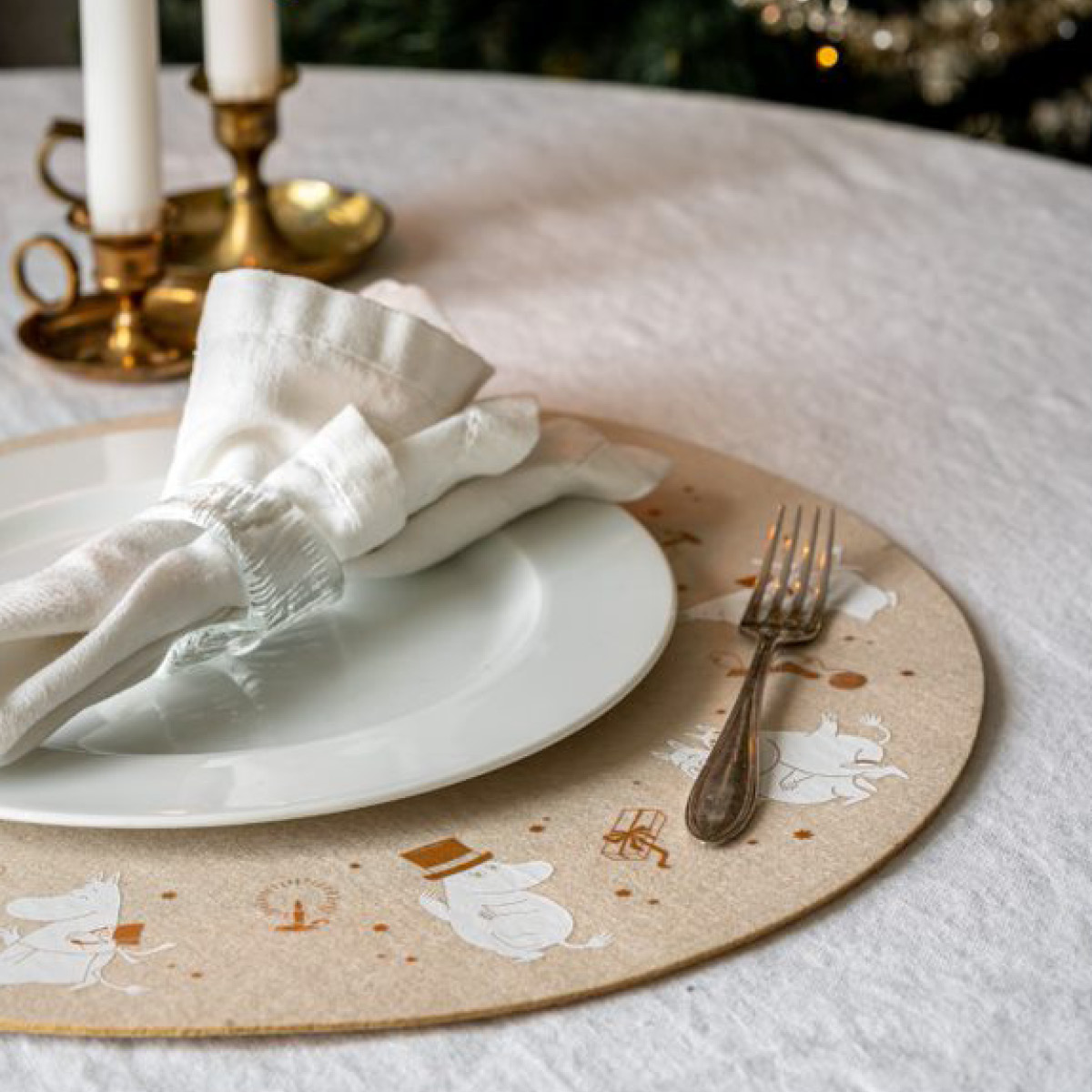 Muurla Mummi dekkebrikke 38 cm gnistrende stjerner