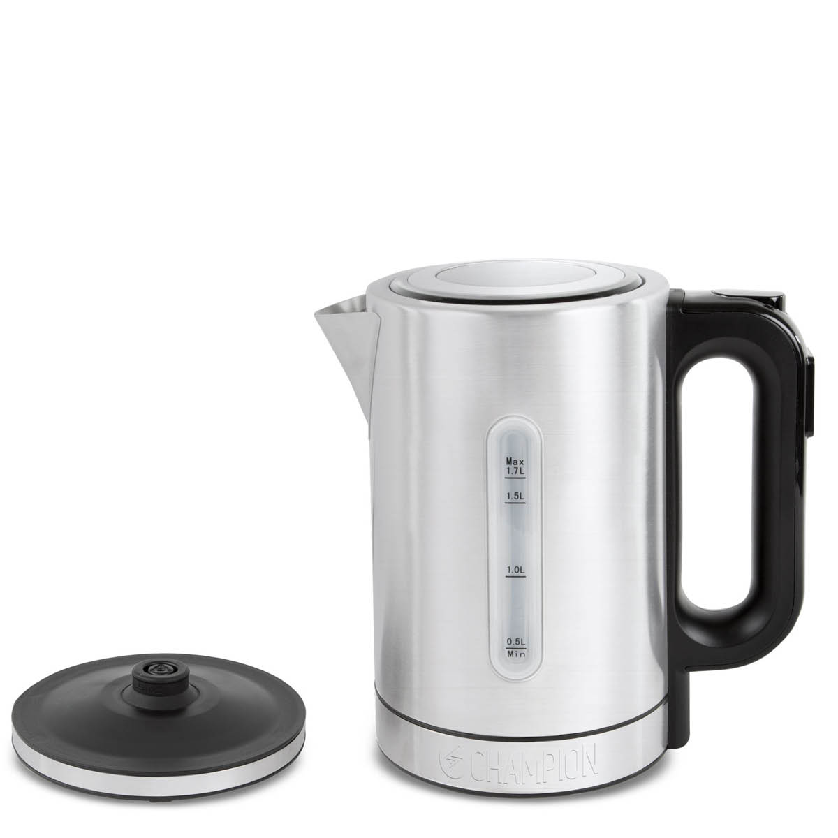 CHAMPION Vannkoker 1,7L rustfritt stål