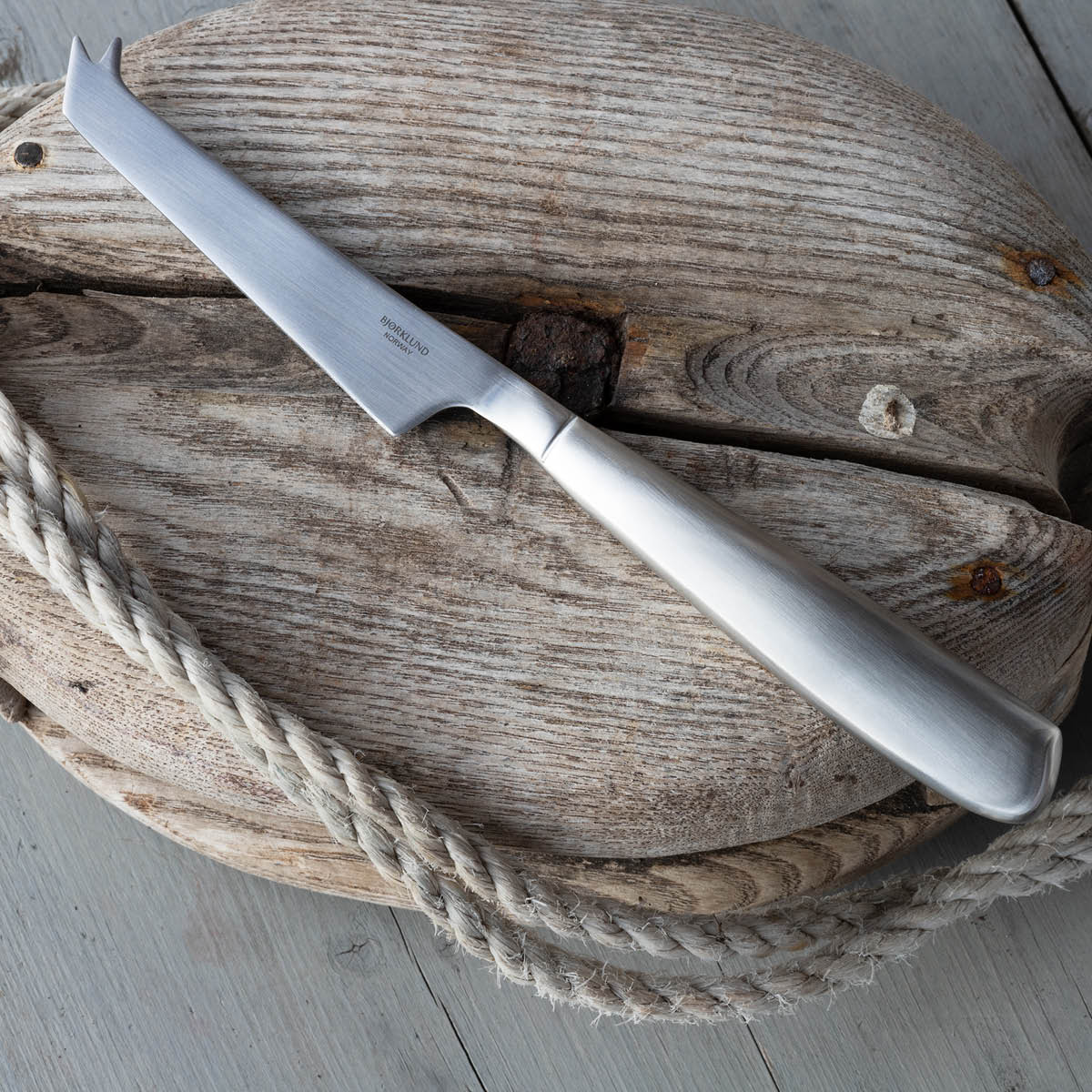 Bjørklund Kvitfjell ostkniv 21 cm stål