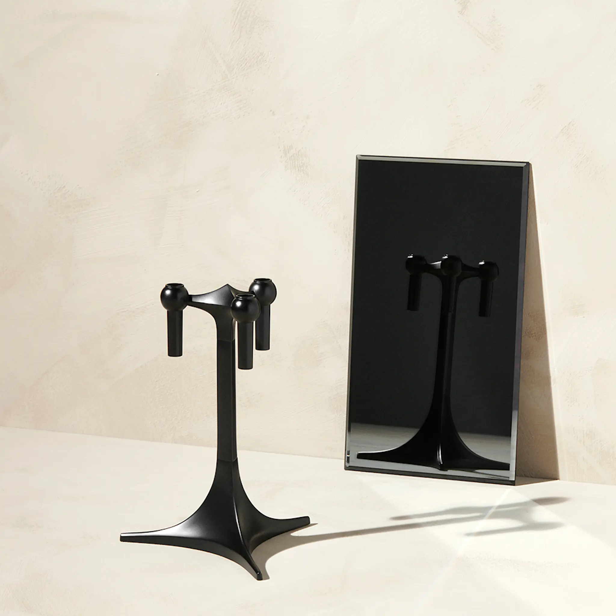 Stoff Nagel Stoff Nagel Kynttilänjalka 23x17 cm Musta