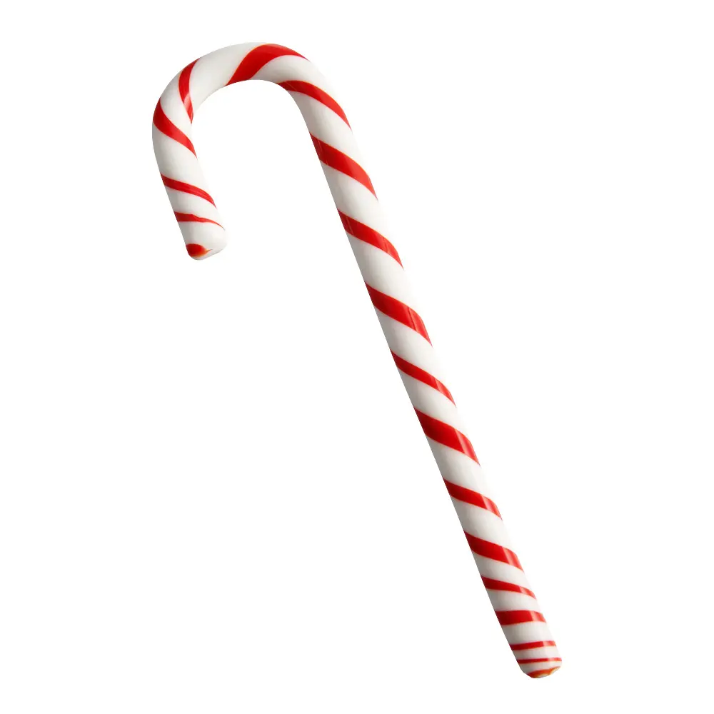 Polka Joulukoriste lasi 10 cm Valkoinen/Punainen