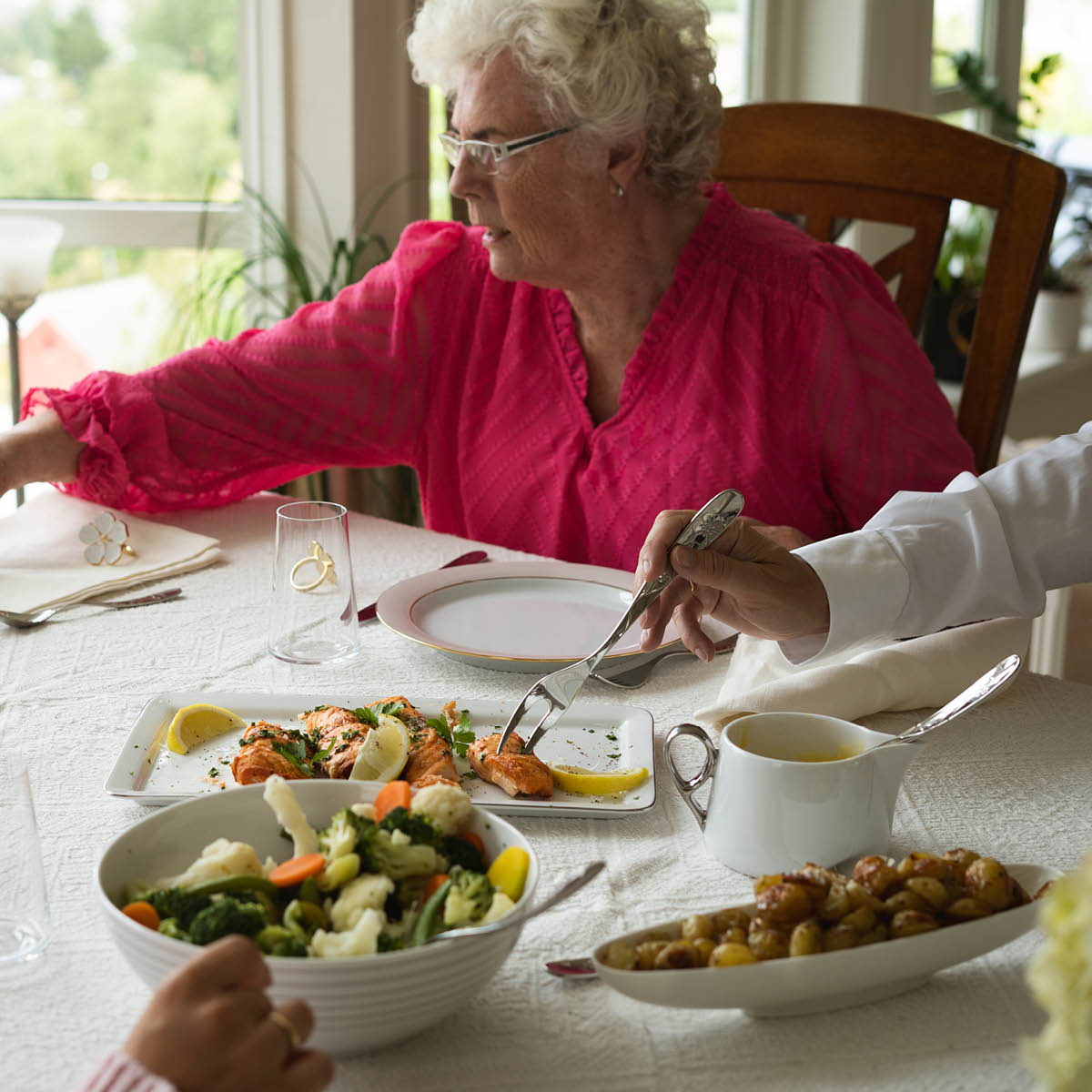 Hardanger bestikk Sanna serveringssett 5 deler