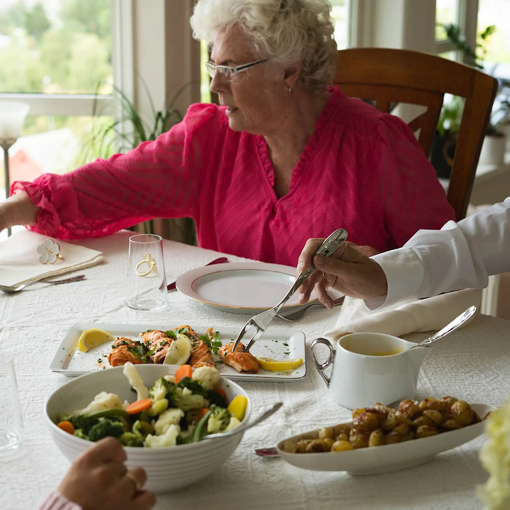 Hardanger bestikk Sanna serveringssett 5 deler