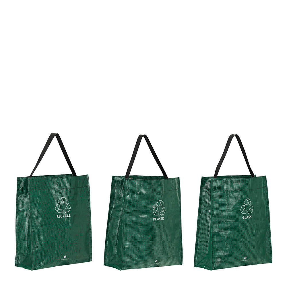 House Doctor - Recycle Lajittelukassi 3 kpl Vihreä