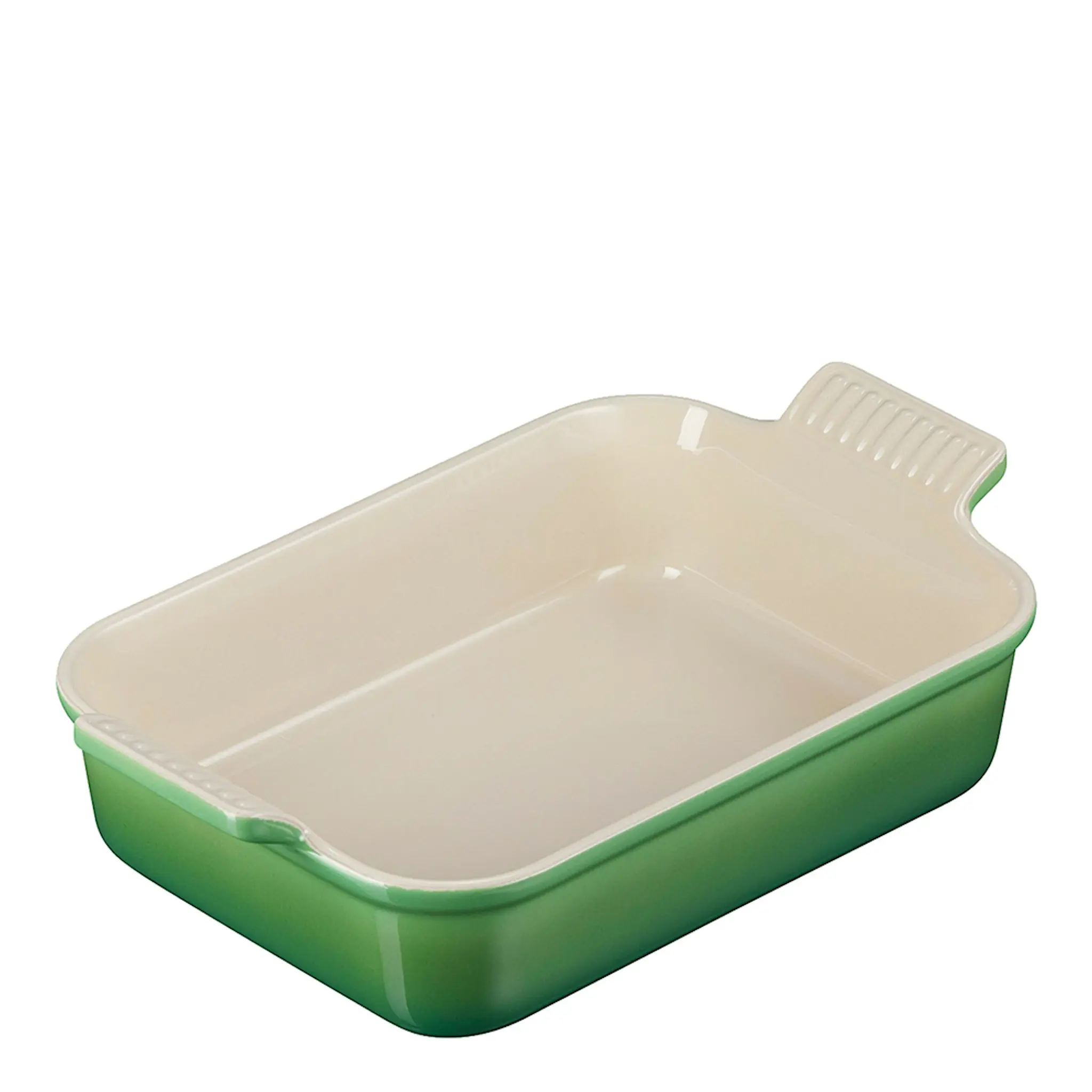 Le Creuset Heritage Rektangulär Form 19 cm bamboo green