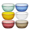 Vanity skål 12 cm 6-pack bioplast multi