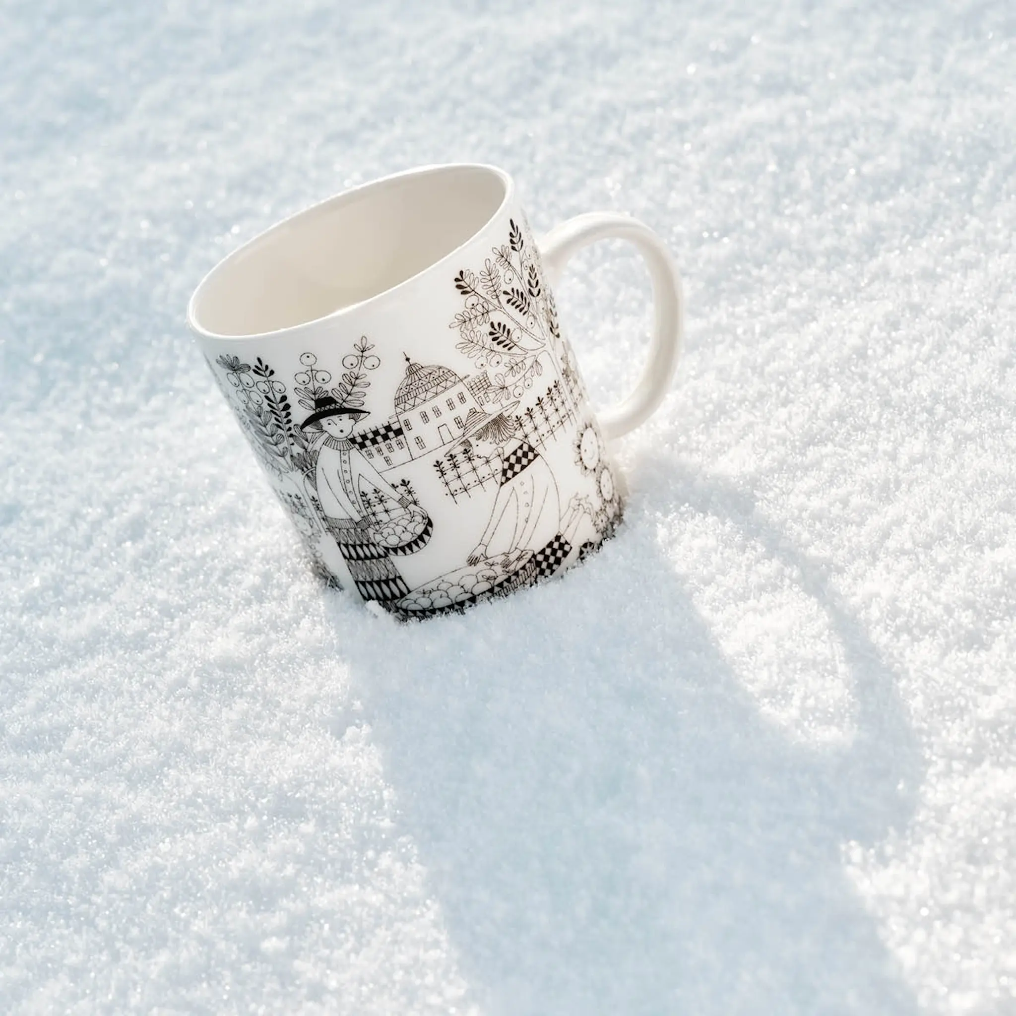 Arabia Emilia mugg 50 cl vit