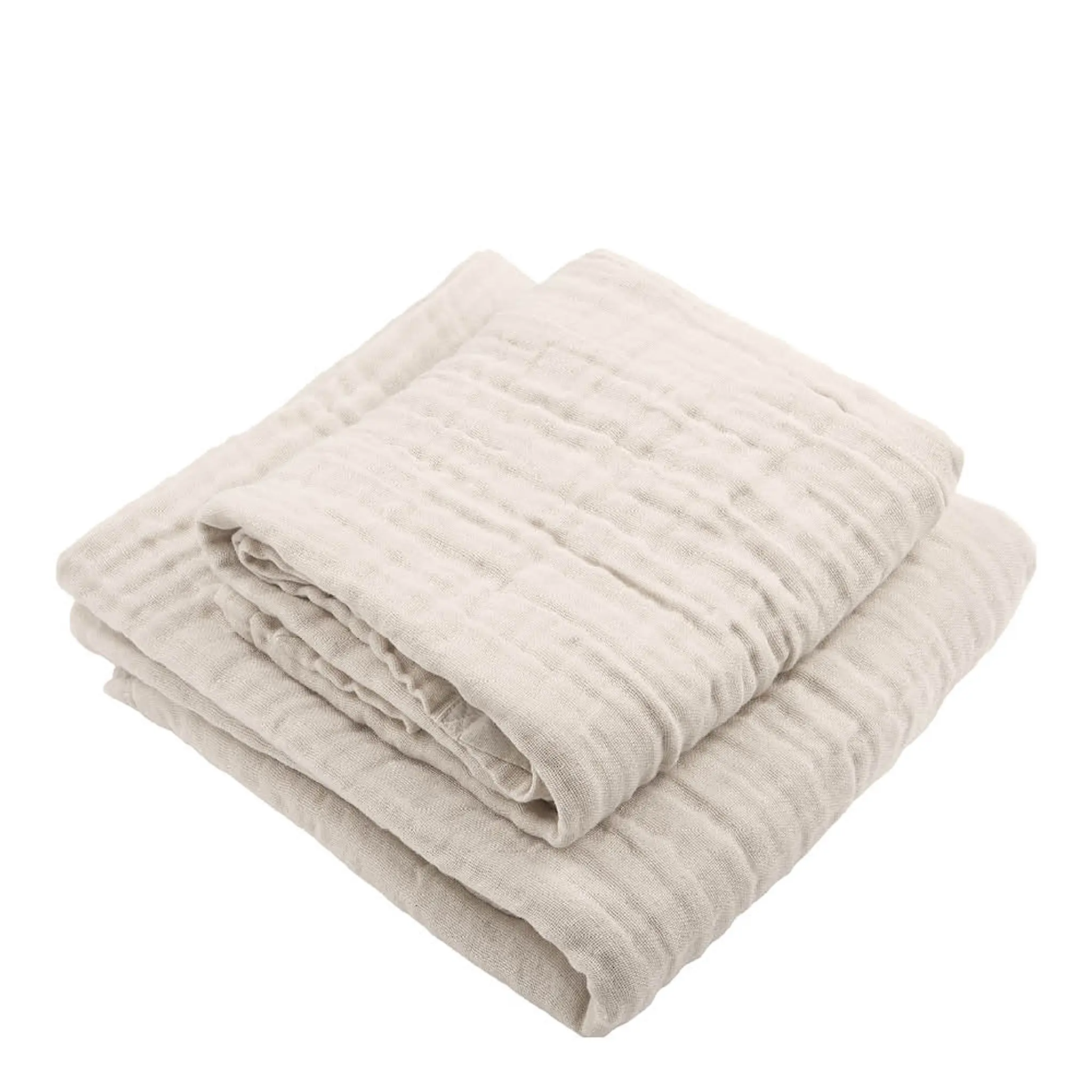 The Organic Company FINE lahjapakkaus, jossa kylpypyyhe ja käsipyyhe stone