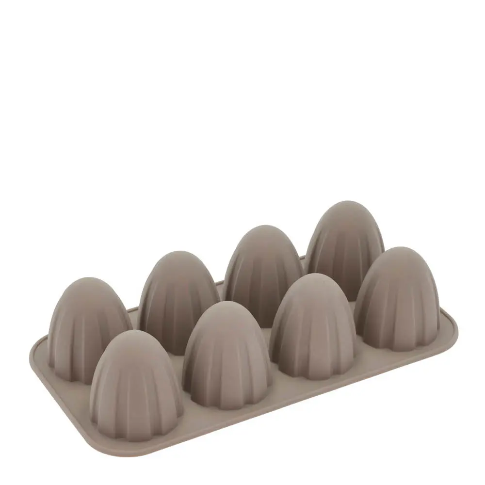 Skumrakettform kuppel 8 stk silikon latte