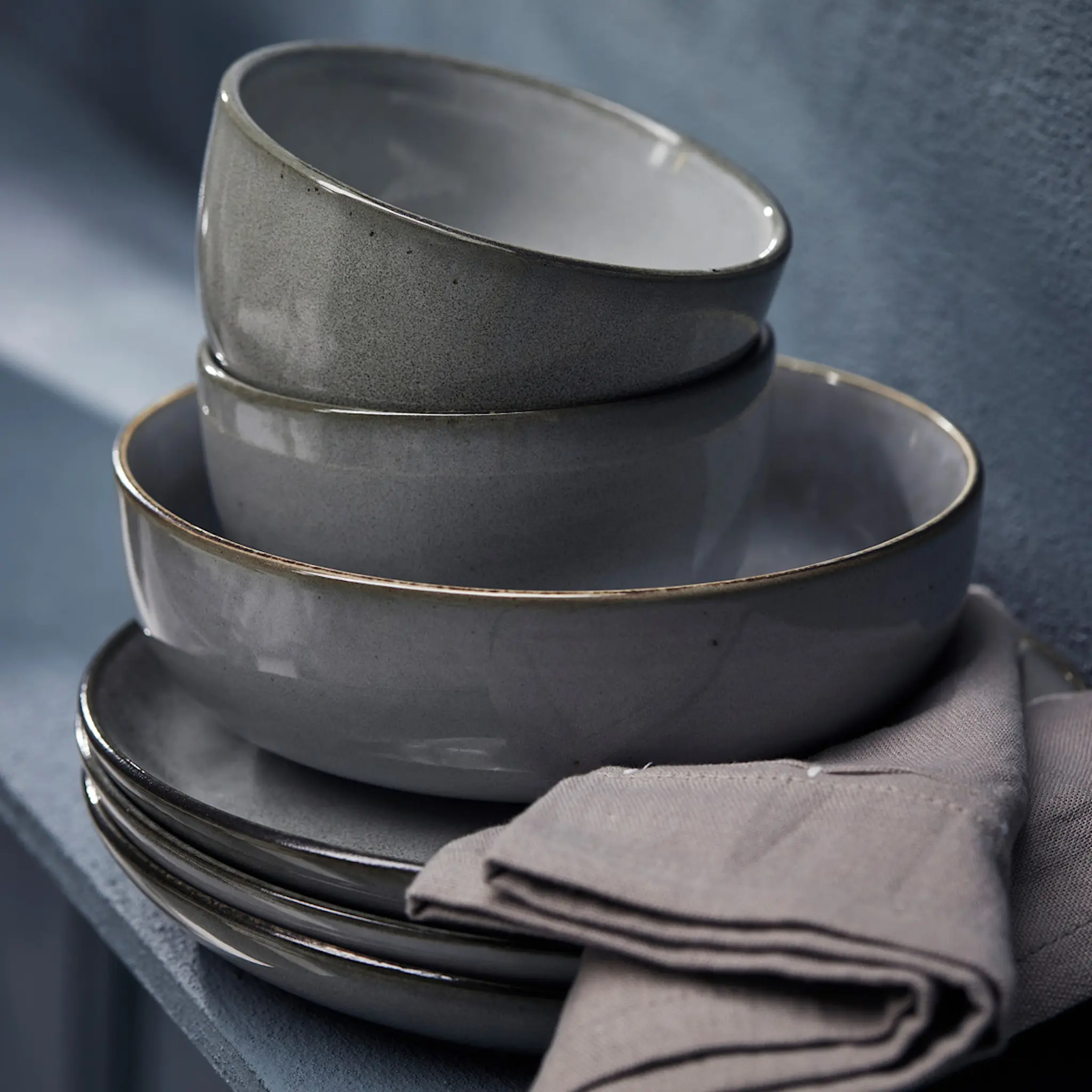 Lene Bjerre Amera tallrik 20,5 cm grå