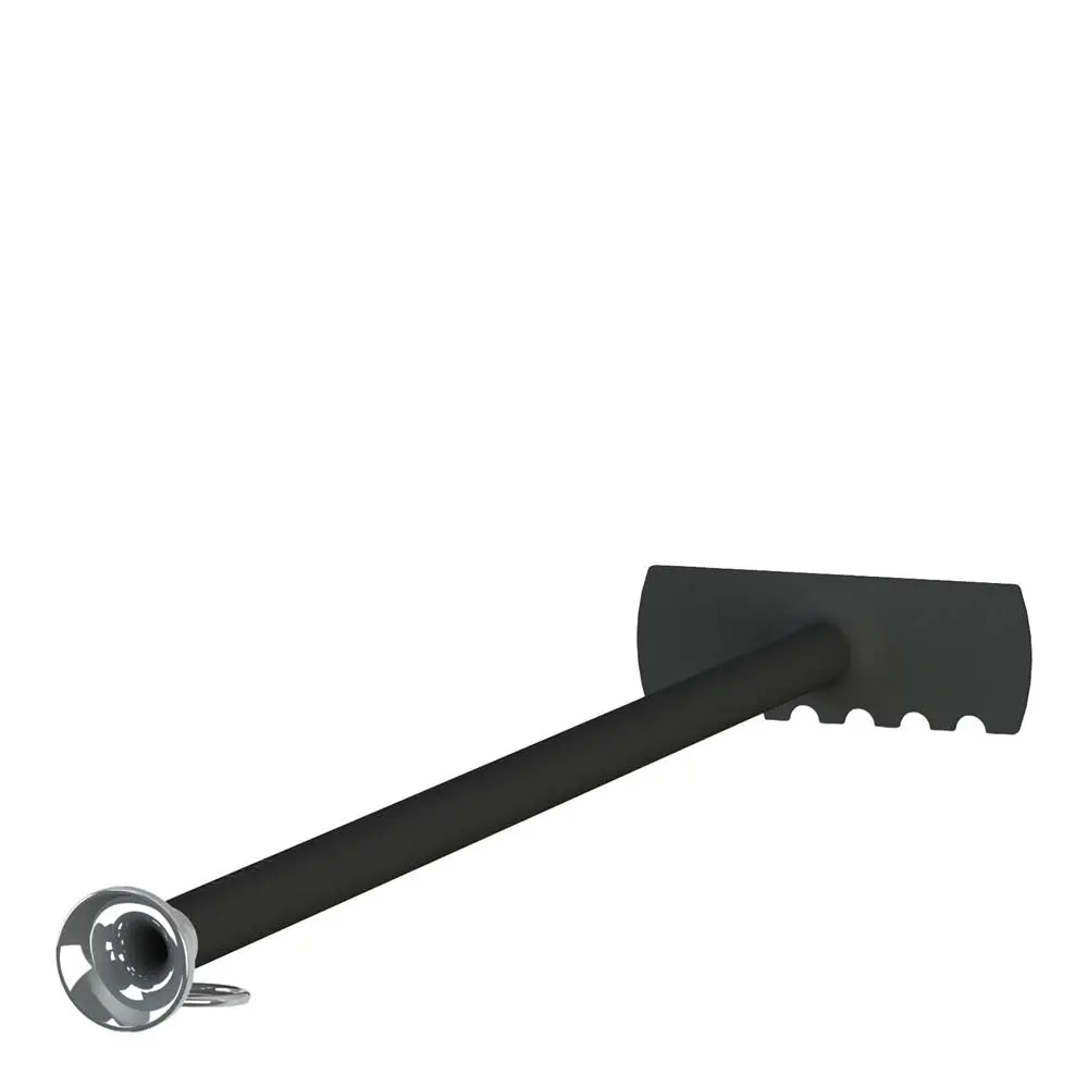 Tuhkakaavin puhallusputkella 50,5 cm Musta/Teräs