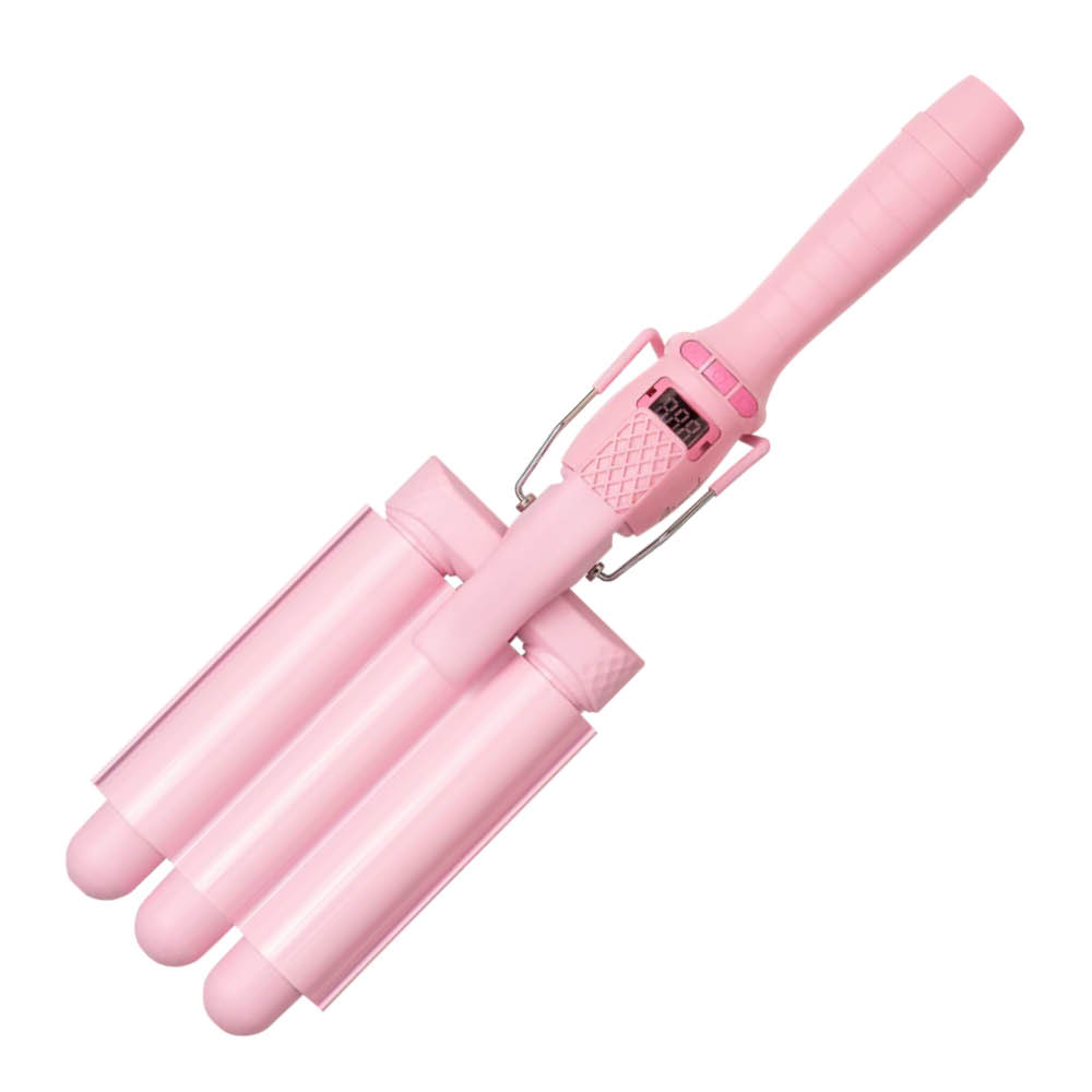 Mermade Mini Pro Waver vågtång trippel 25 mm rosa