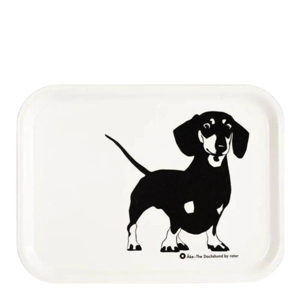 Åke Tarjotin 20x27 cm Musta/Valkoinen