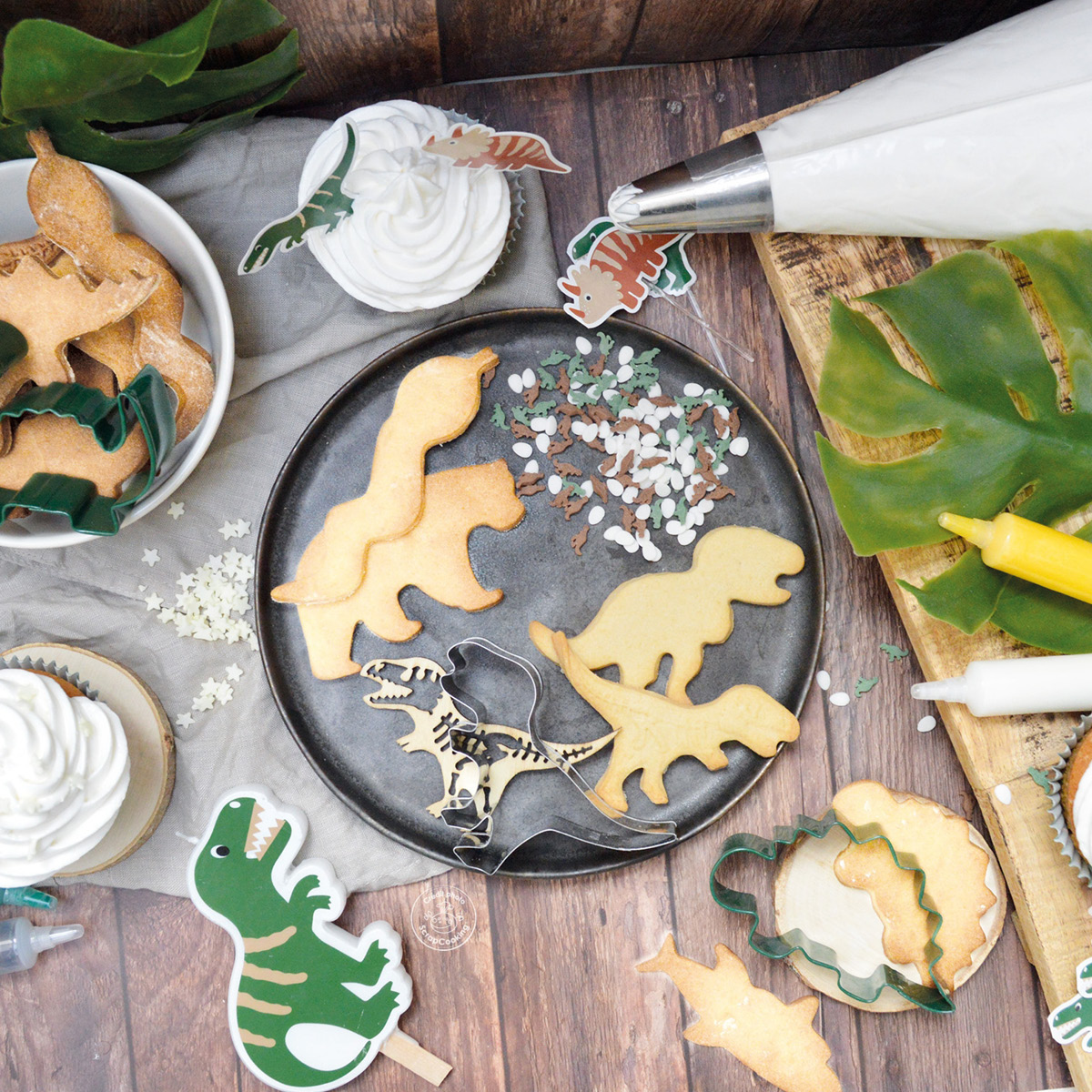 ScrapCooking Utstickare kakformar 4-pack dinosaurie