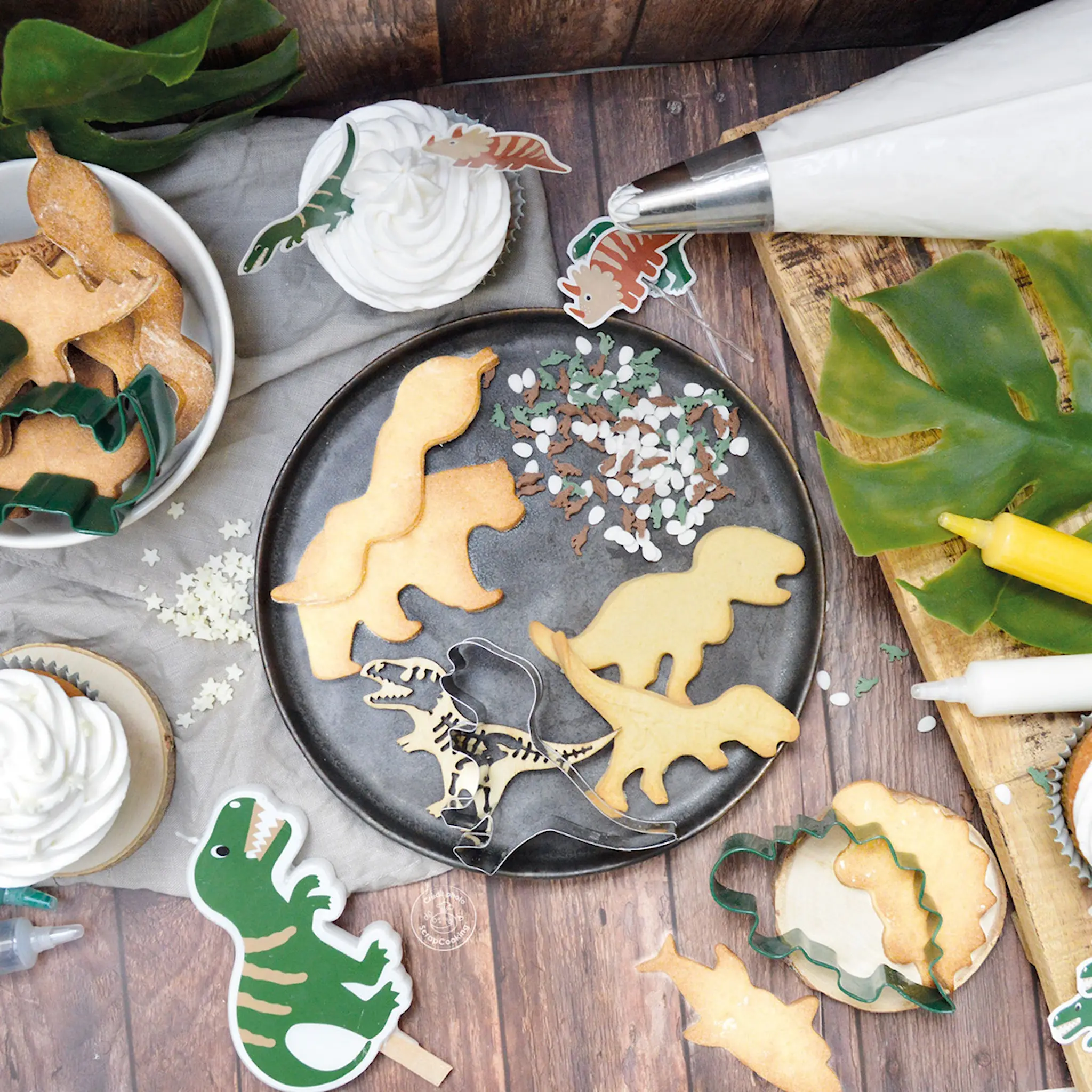 ScrapCooking Utstickare kakformar 4-pack dinosaurie