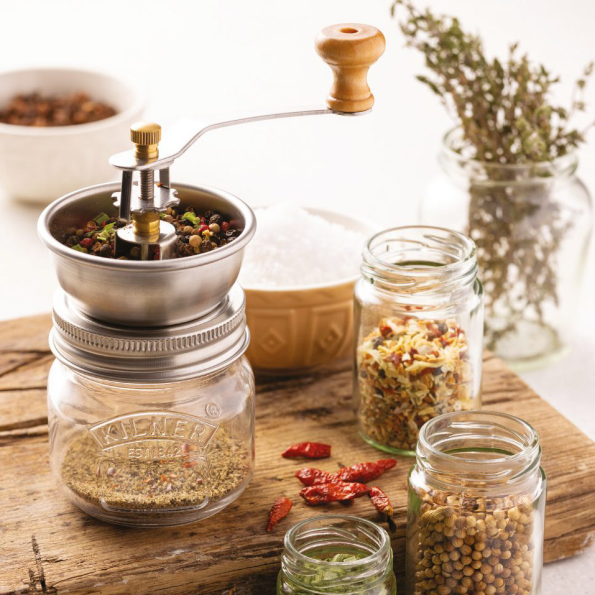 Kilner Kilner Maustemylly 20 cm Kirkas/Hopea