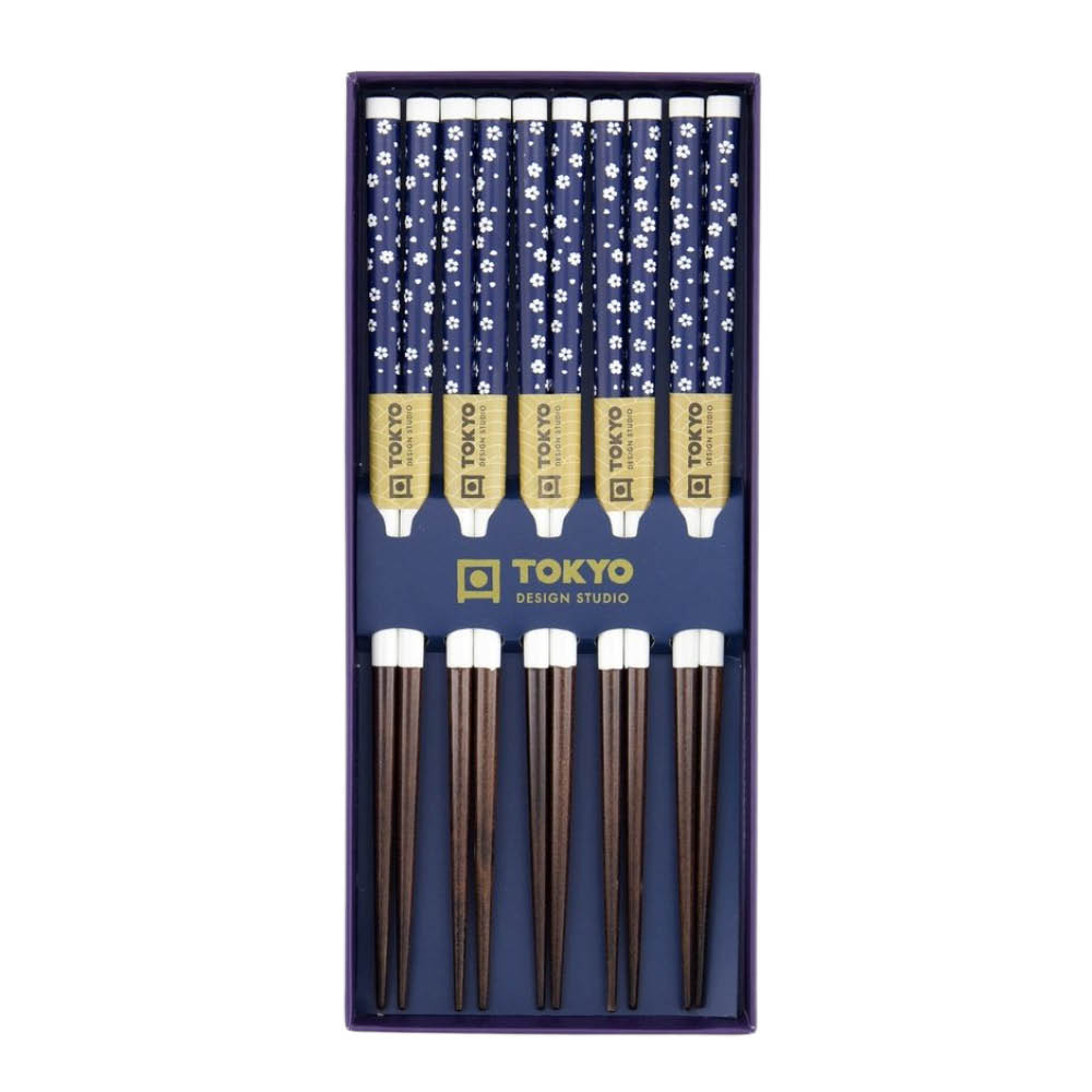 Tokyo Design Studio Syömäpuikot 5 kpl Sininen/Luumu