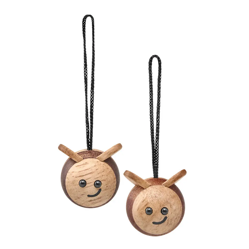 Puufiguuri Mehiläinen 3 cm 2 kpl Kumipuu/Sapele