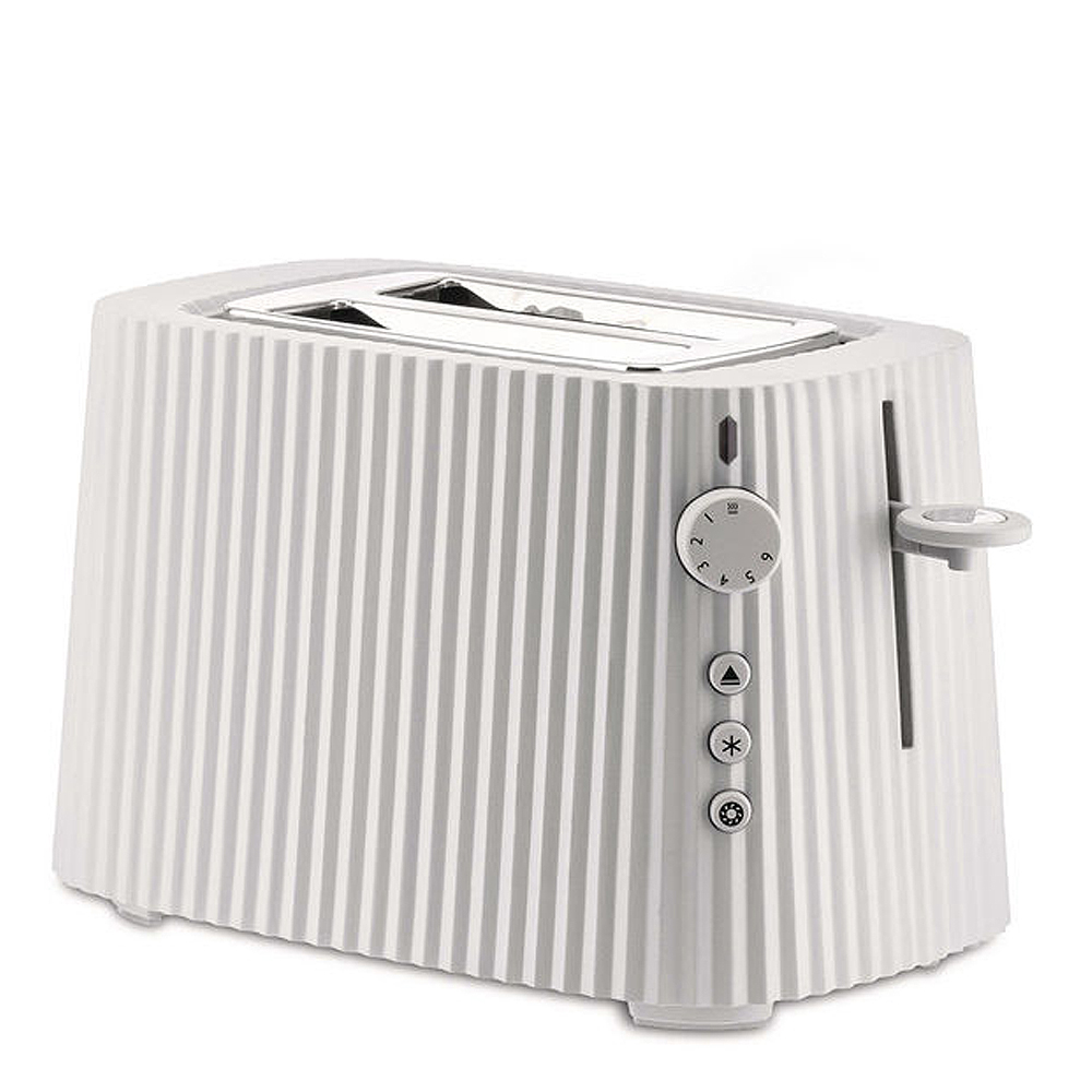 Alessi Plissé Leivänpaahdin 2 viipaletta Valkoinen