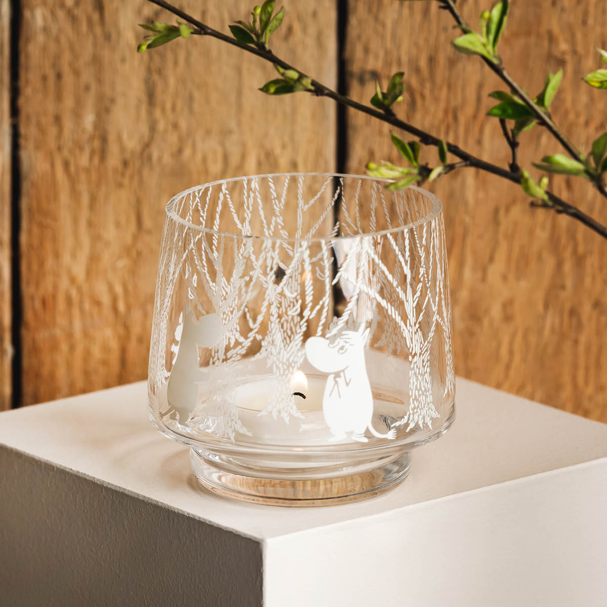 Muurla Mumin ljuslykta / vas 8 cm I skogen