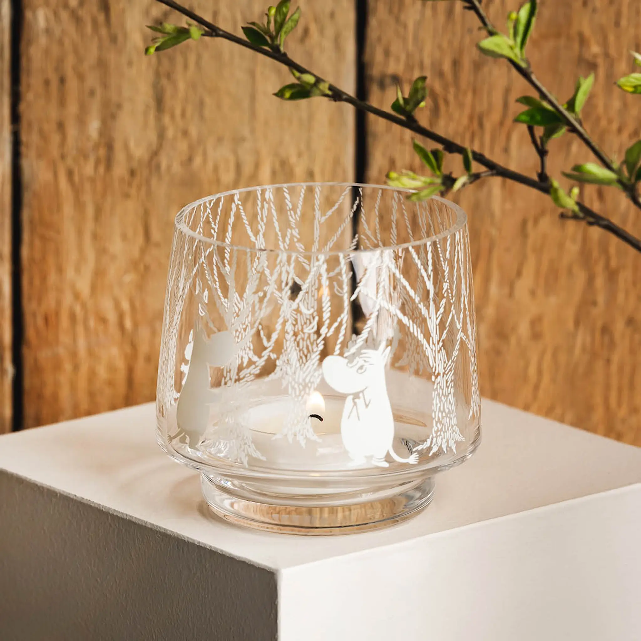 Muurla Mumin ljuslykta / vas 8 cm I skogen