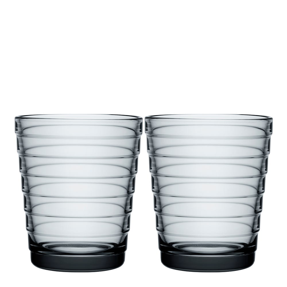 iittala Aino Aalto glass 22 cl 2 stk grå