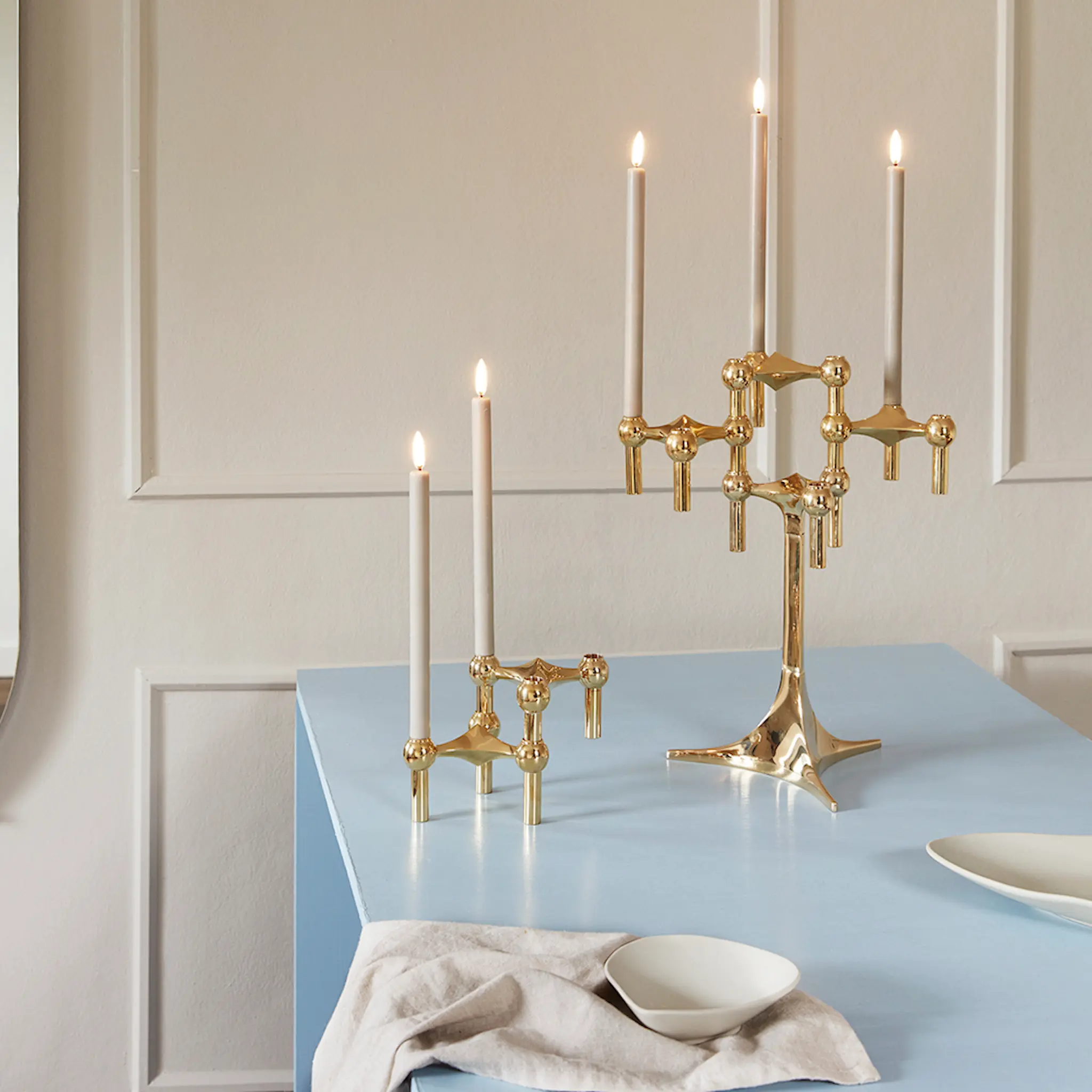 Stoff Nagel Fot 23x17 cm messing