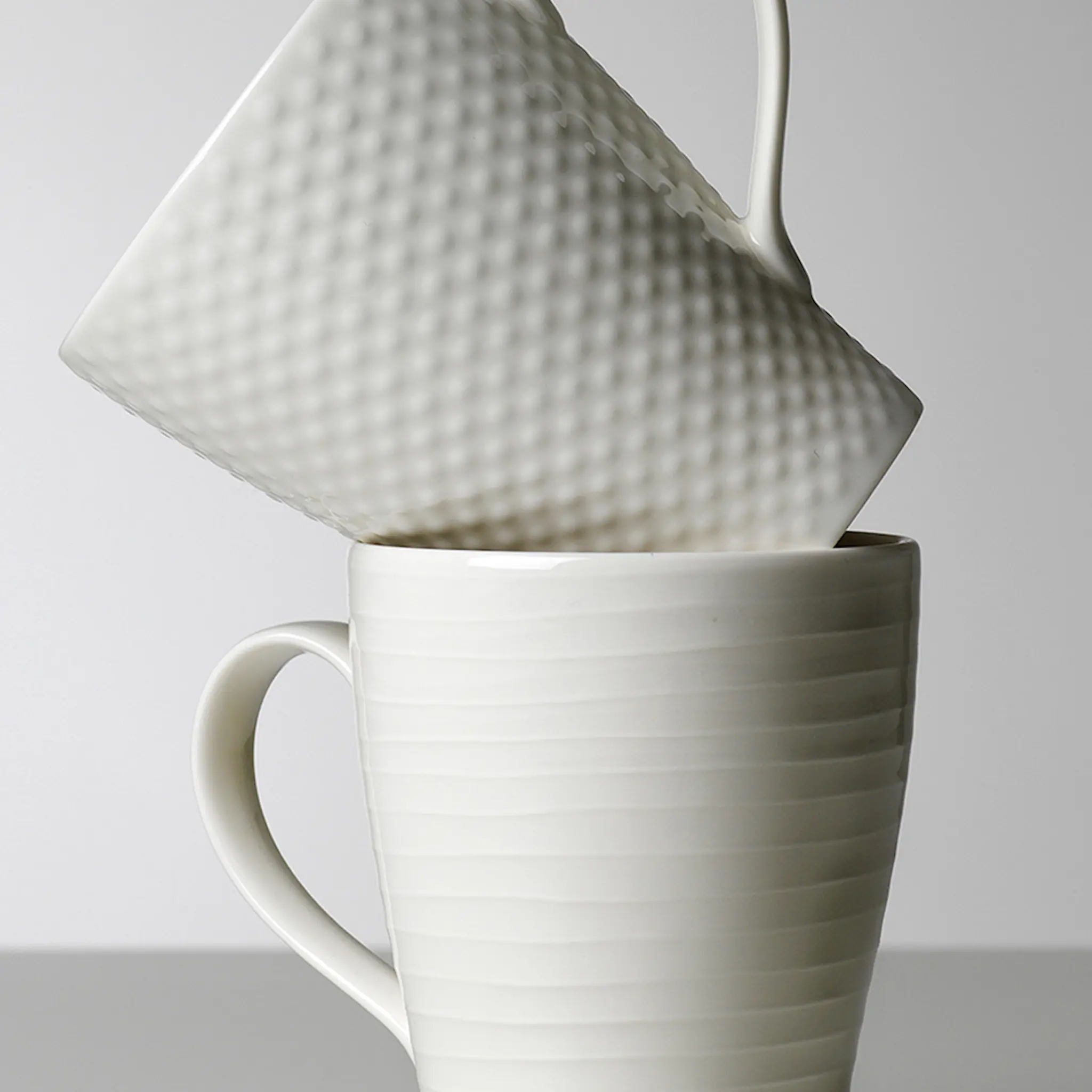Design House Stockholm Blond Mugg 30 cl stripe Vit