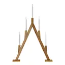 Bjurfors 5-armad adventsljusstake 76,5 cm betsad brun