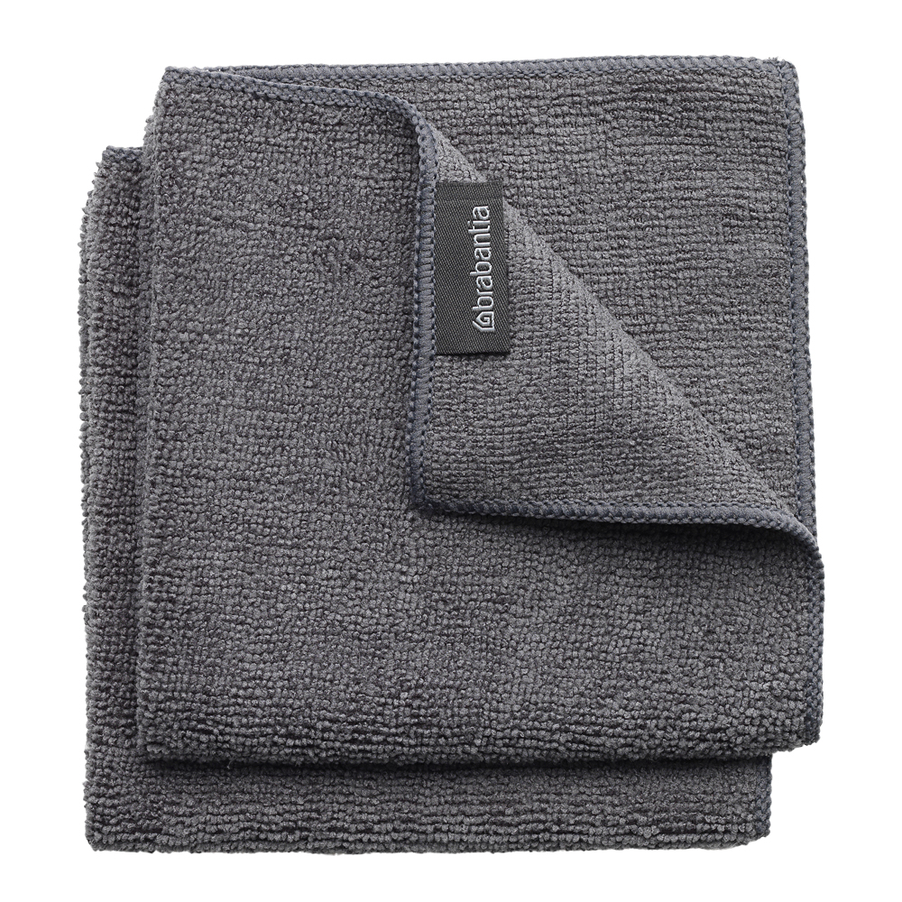 Brabantia SinkSide mikrofiberklut 30x30 cm 2 stk mørk grå