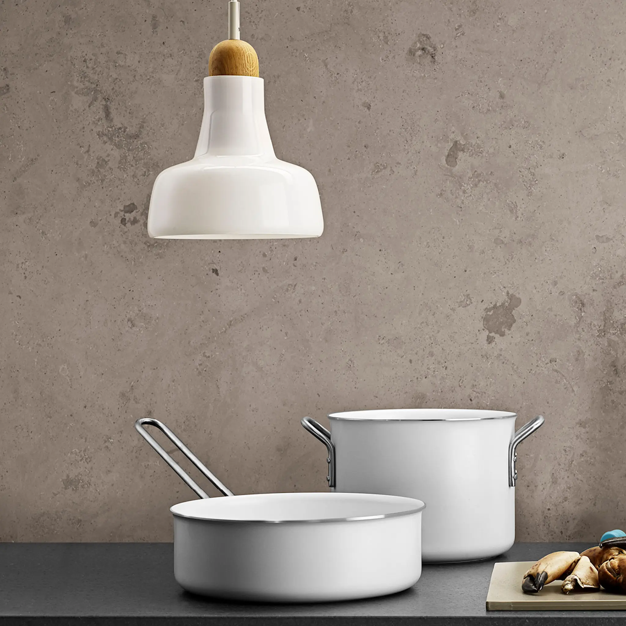 Eva Trio White Line gryta 4,8 L 20 cm keramisk Slip-Let® beläggning