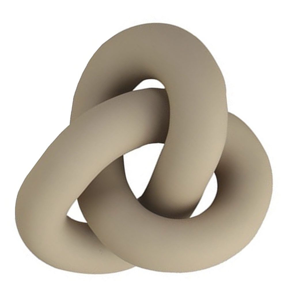 Cooee - Knot Table Veistos 6 x 11,5 x 9 cm Hiekka