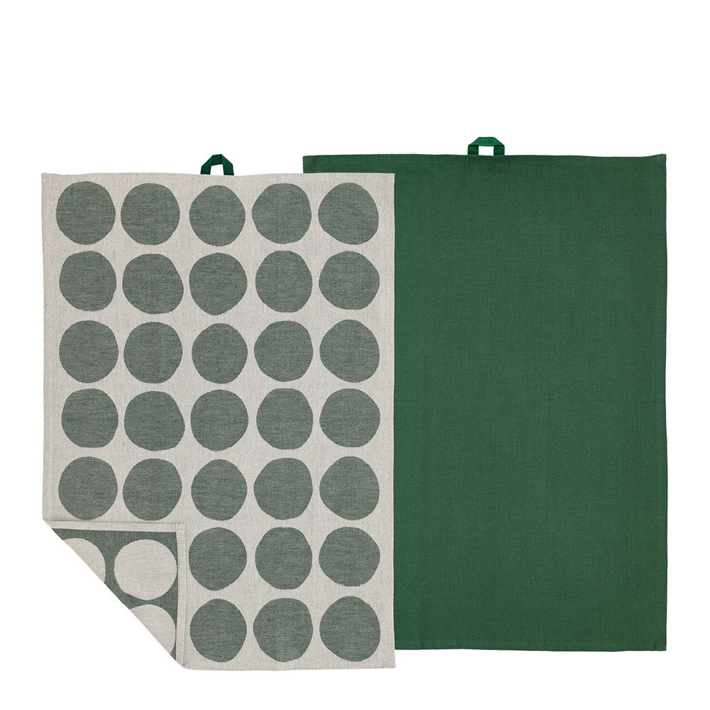 Bastian - Bubbles Keittiöpyyhe 50x70 cm 2 kpl Pine Green