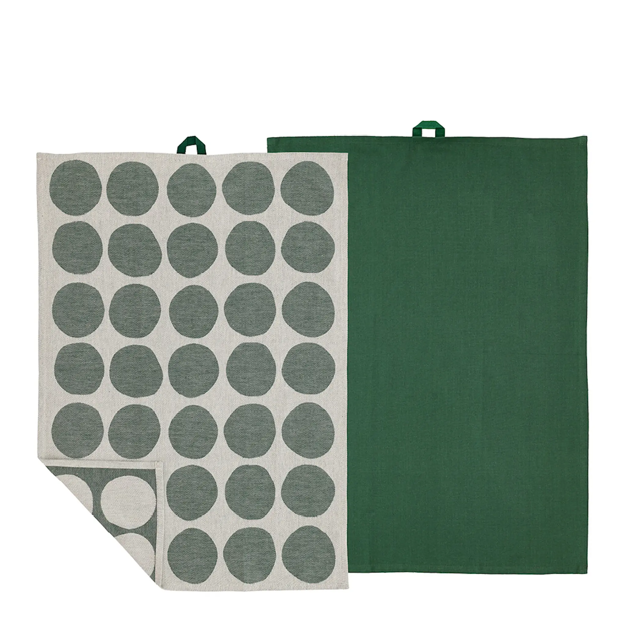 Bastian Bubbles kökshandduk 50x70 cm 2-pack pine green