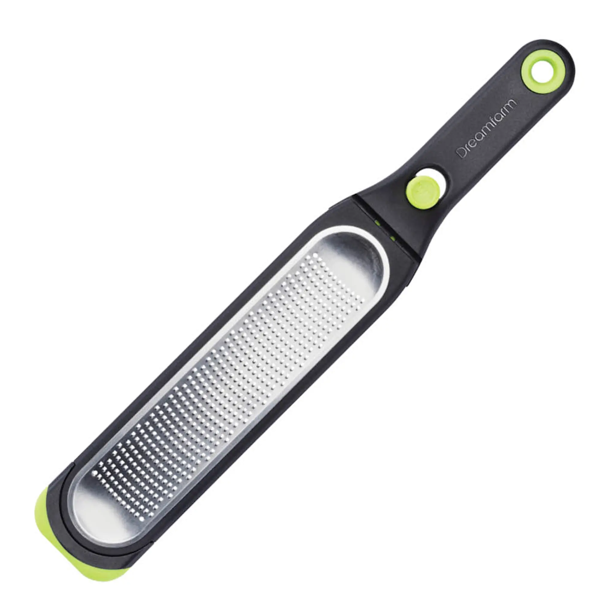 Dreamfarm Zester rivjärn med knapp 32 cm svart/grön
