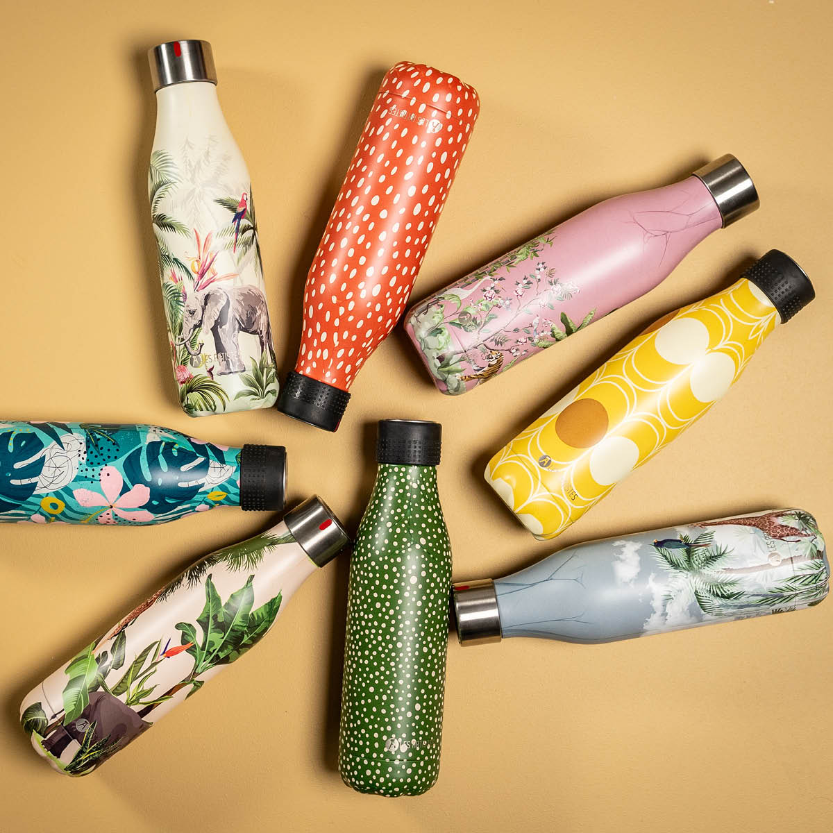 Les Artistes Bottle Up Design Termosflaska 0,5 L Tropiska Djur