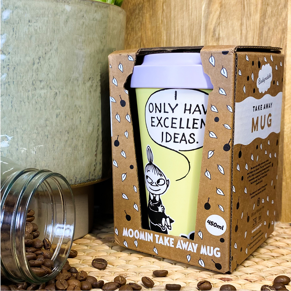 Nordicbuddies Mumin take away mugg 45 cl Lilla My med en bra idé gul