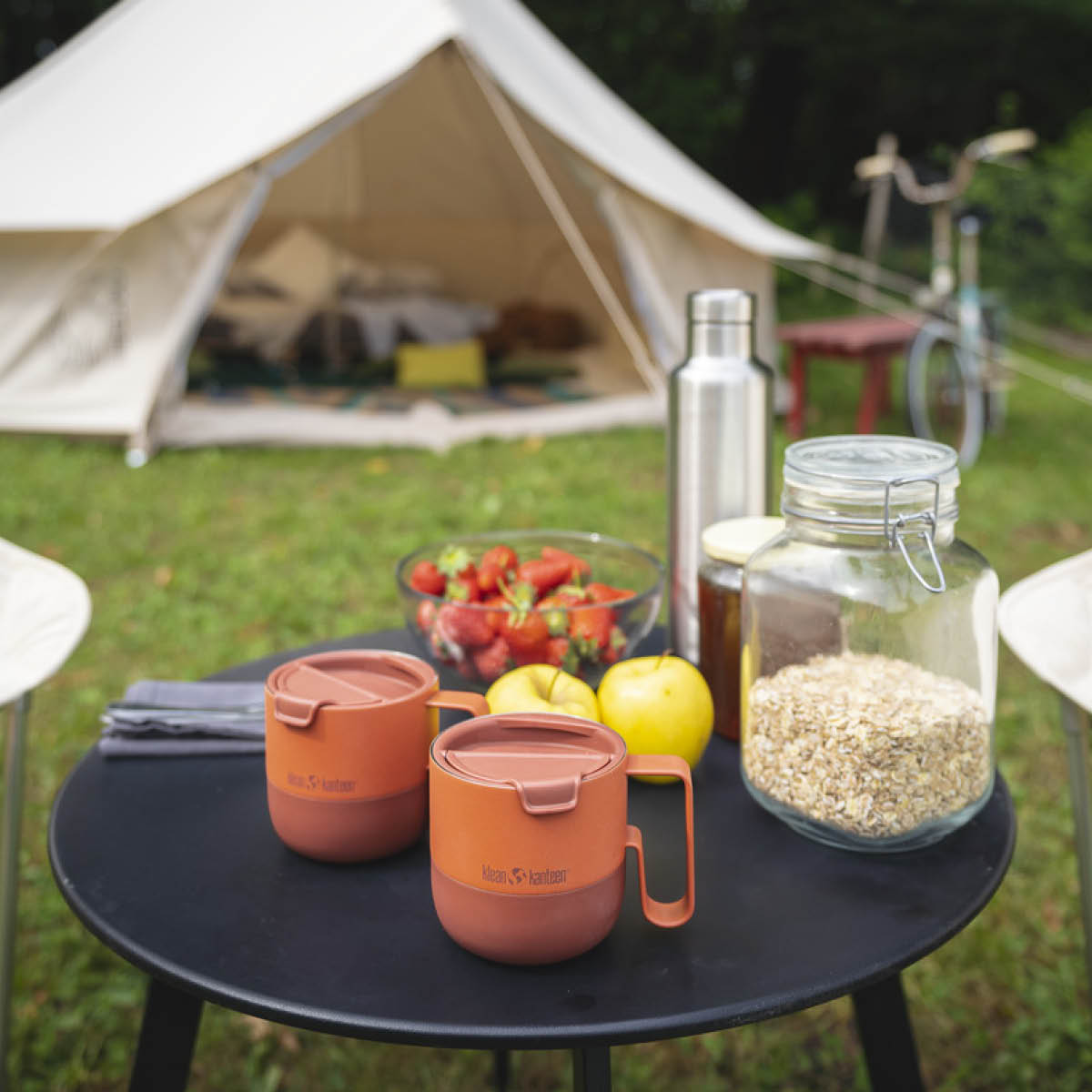 Klean Kanteen Rise mugg 41 cl med fliplock Autumn Glaze