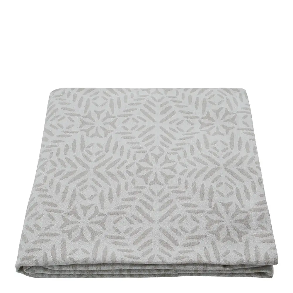 Clip Pöytäliina 150x150 cm Valkoinen/Harmaa