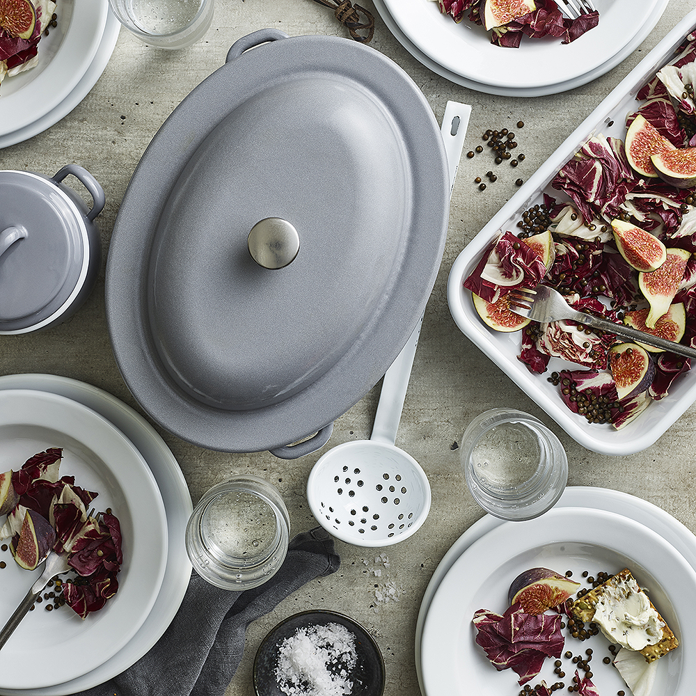 Kockums Jernverk Kockums Syvä lautanen 22 cm Harmaa