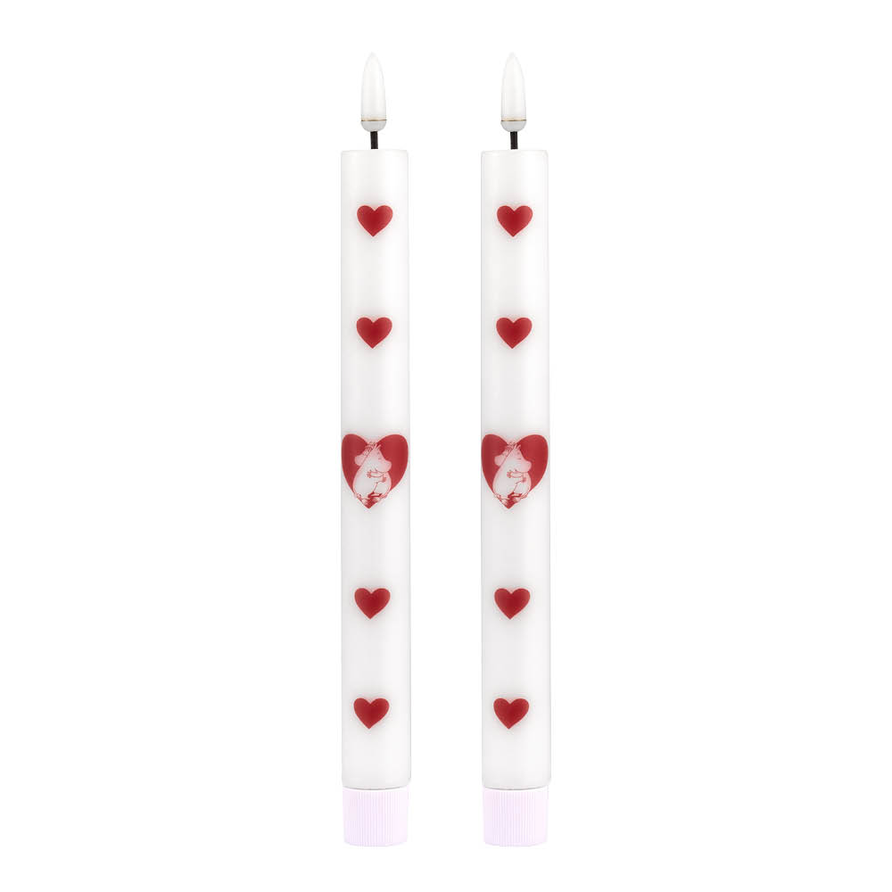 Muurla Mumin LED kronljus 2-pack Hjärta