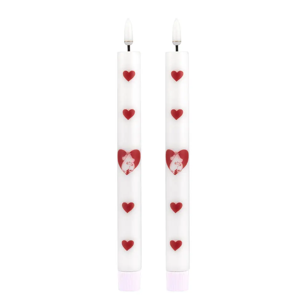 Mummi LED-kronelys 2 stk Hjerte