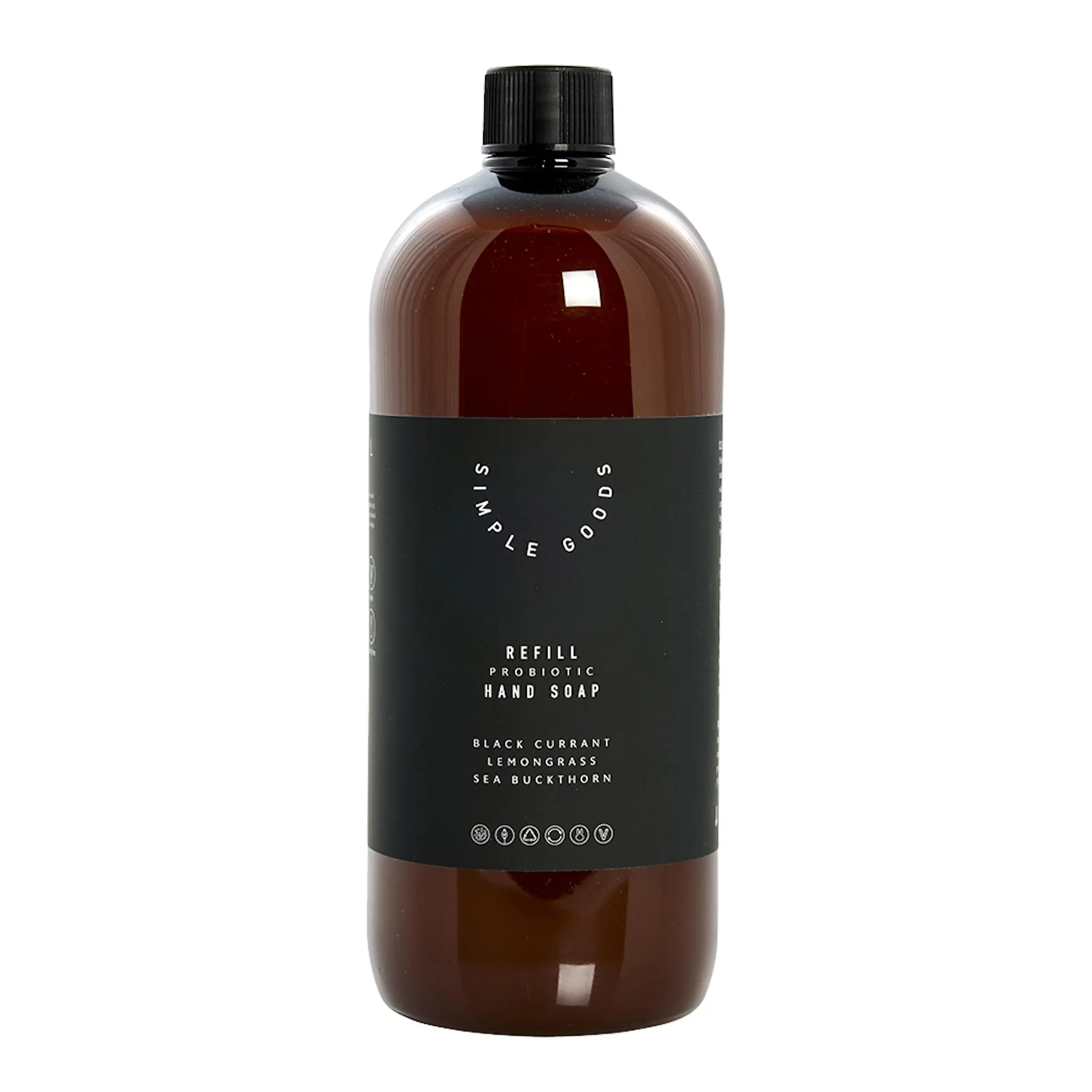 Simple Goods Lemongrass Påfyllning Handtvål 1000 ml Svart